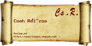 Cseh Rózsa névjegykártya